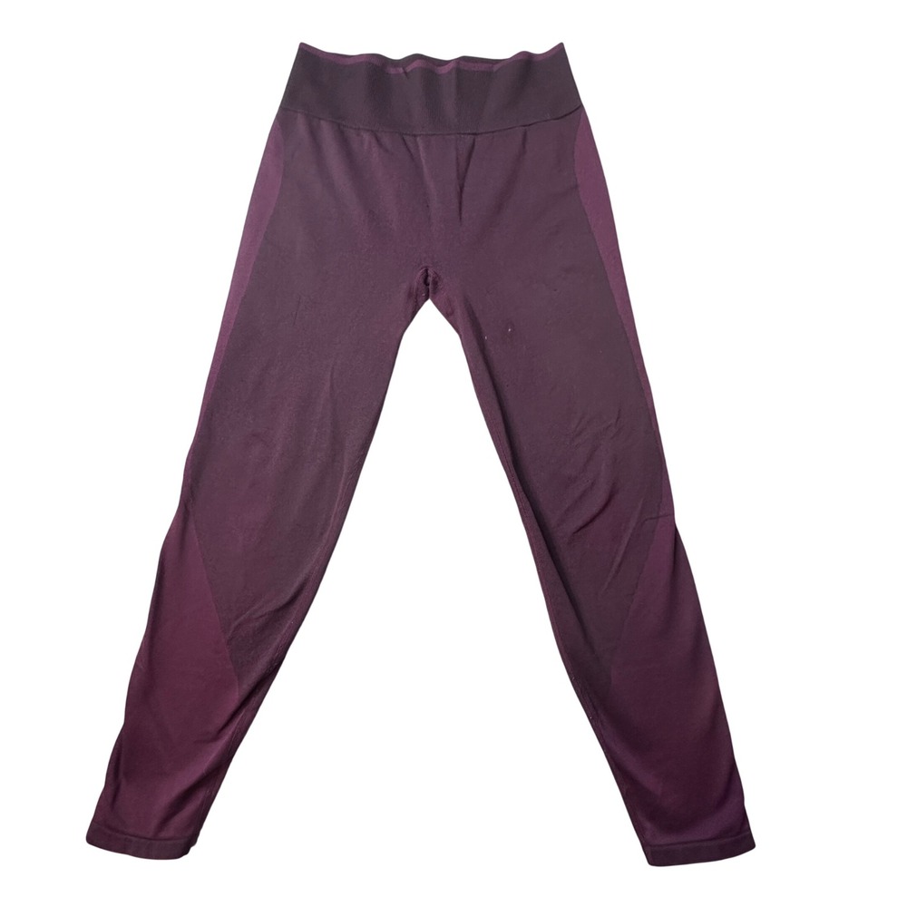 Pink Leggings Women L Maroon Victoria's Secret Seamless High Waist Activewear
